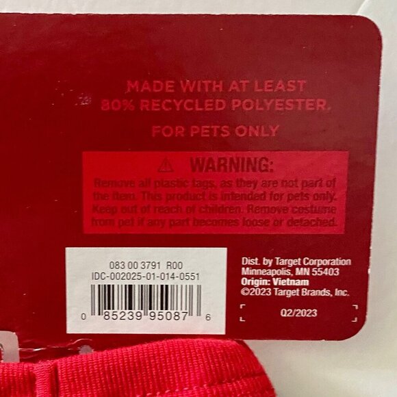 Wondershop Pet Pajamas Buffalo Check Black Red Dog Cat Small NEW NWT - Picture 7 of 9